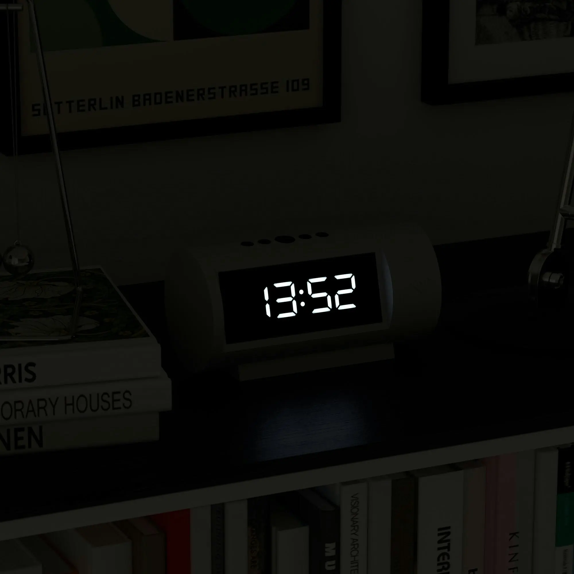 Newgate Pil Led Alarm Clock White