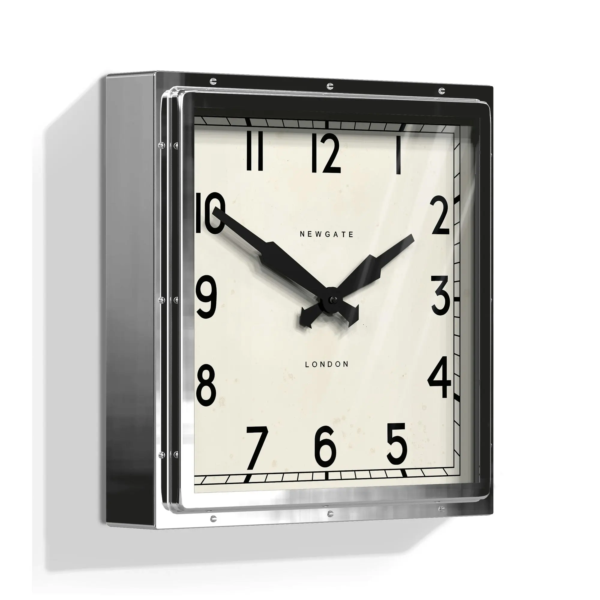 Newgate Quad Clock Chrome