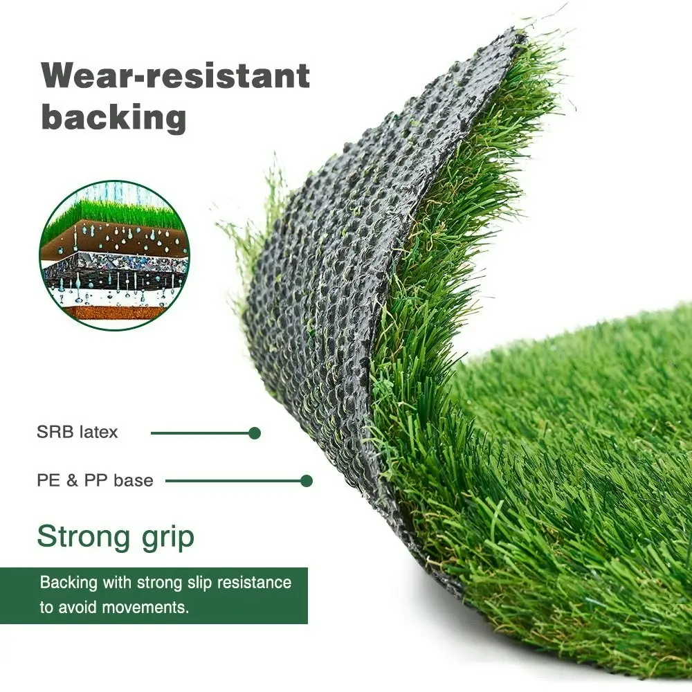 Groverdi Artificial Grass Synthetic Lawns 1mx10m Fake Grass Turf Plastic Plant 45mm 4-Coloured