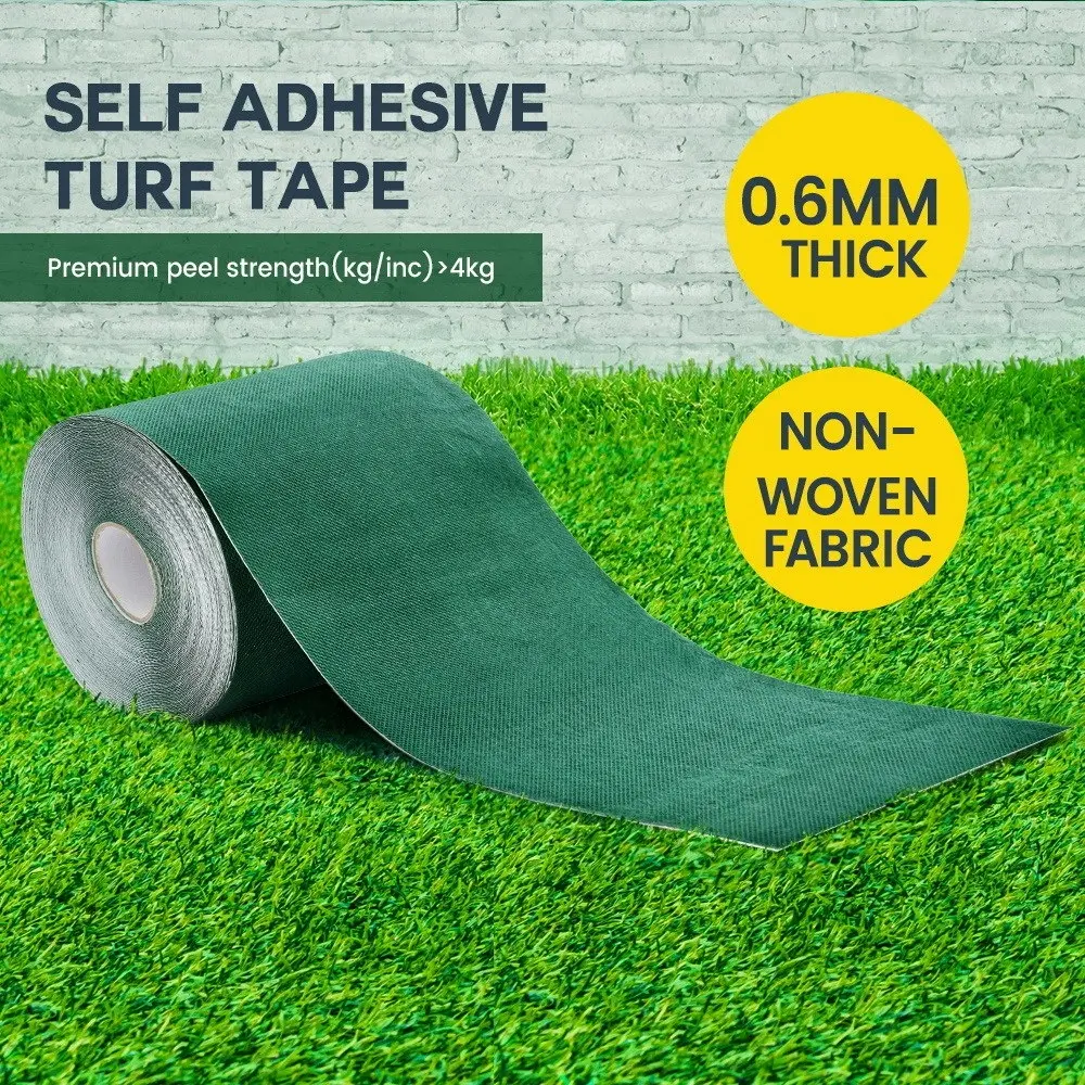 Groverdi Artificial Grass Self Adhesive Synthetic Turf Joining Tape Back Glue Peel 15CM x 2000CM 20M