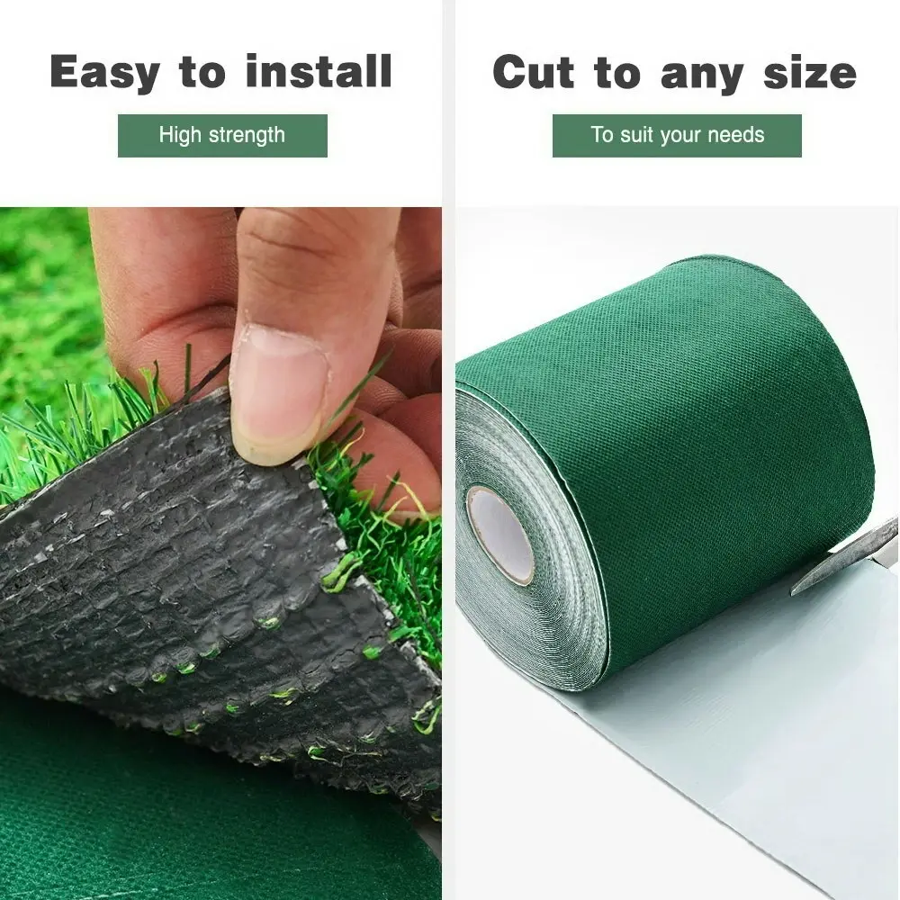 Groverdi Artificial Grass Self Adhesive Synthetic Turf Joining Tape Back Glue Peel 15CM x 2000CM 20M