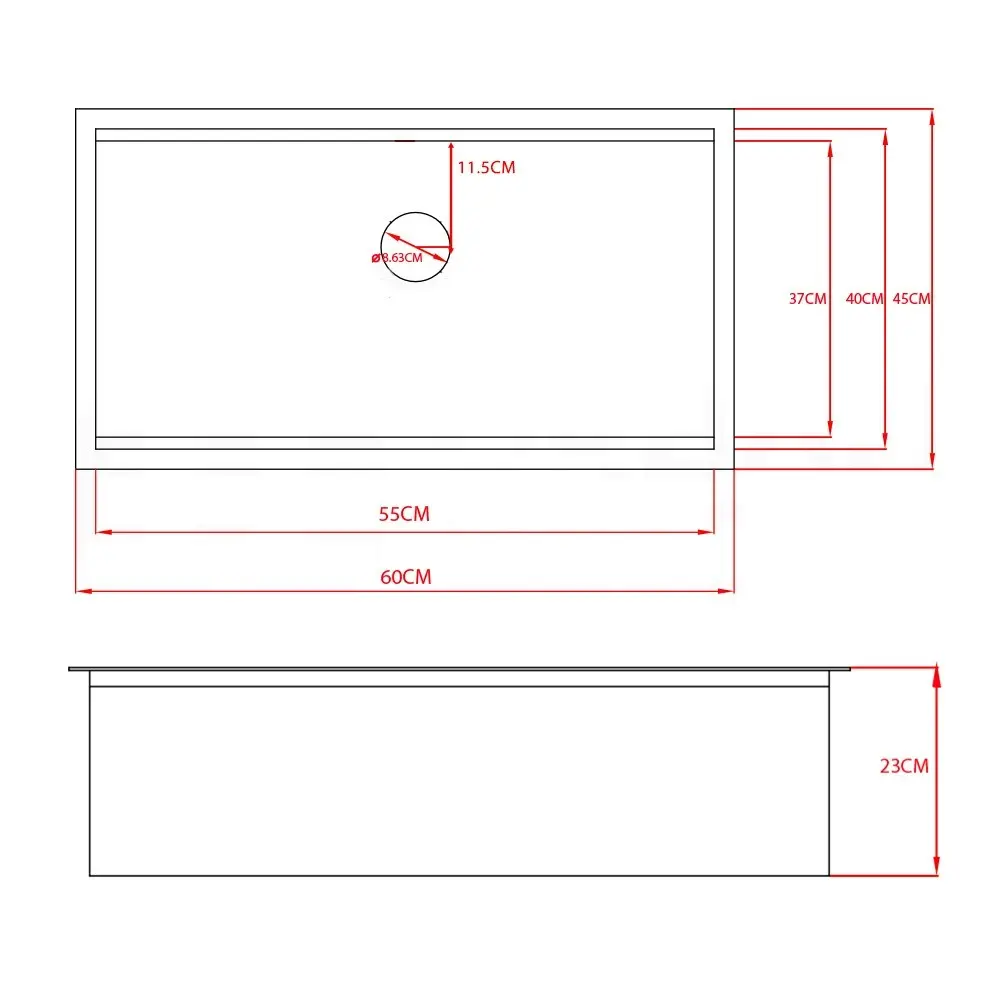 Simplus Stainless Steel Kitchen Workstation Sink 60x45CM Laundry Undermount Single Bowl Set Silver