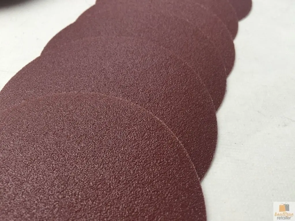 100pcs 125mm 5" Sandpaper Discs 60 Grit Sanding Sheets Sand Paper BULK Sanding