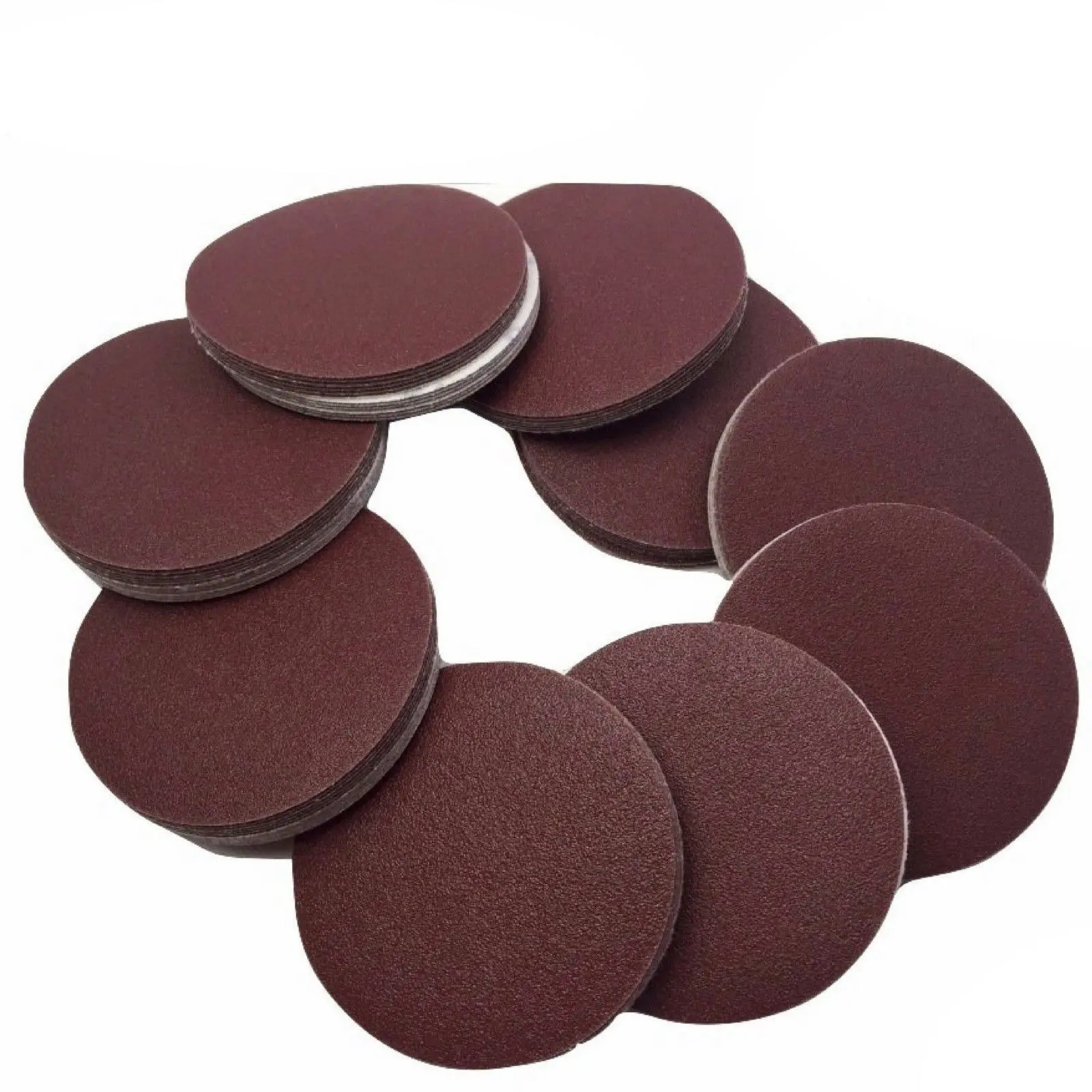 100pcs 125mm 5" Sandpaper Discs 120 Grit Sanding Sheets Sand Paper BULK Sanding