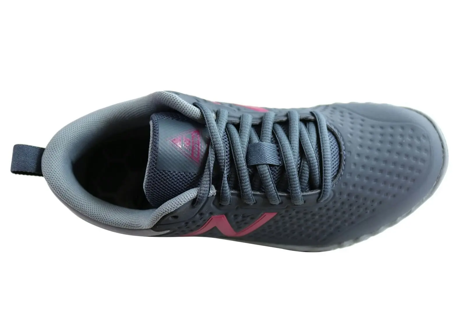 New Balance Womens 806 Wide Fit Slip Resistant Work Shoes - Grey/Berry