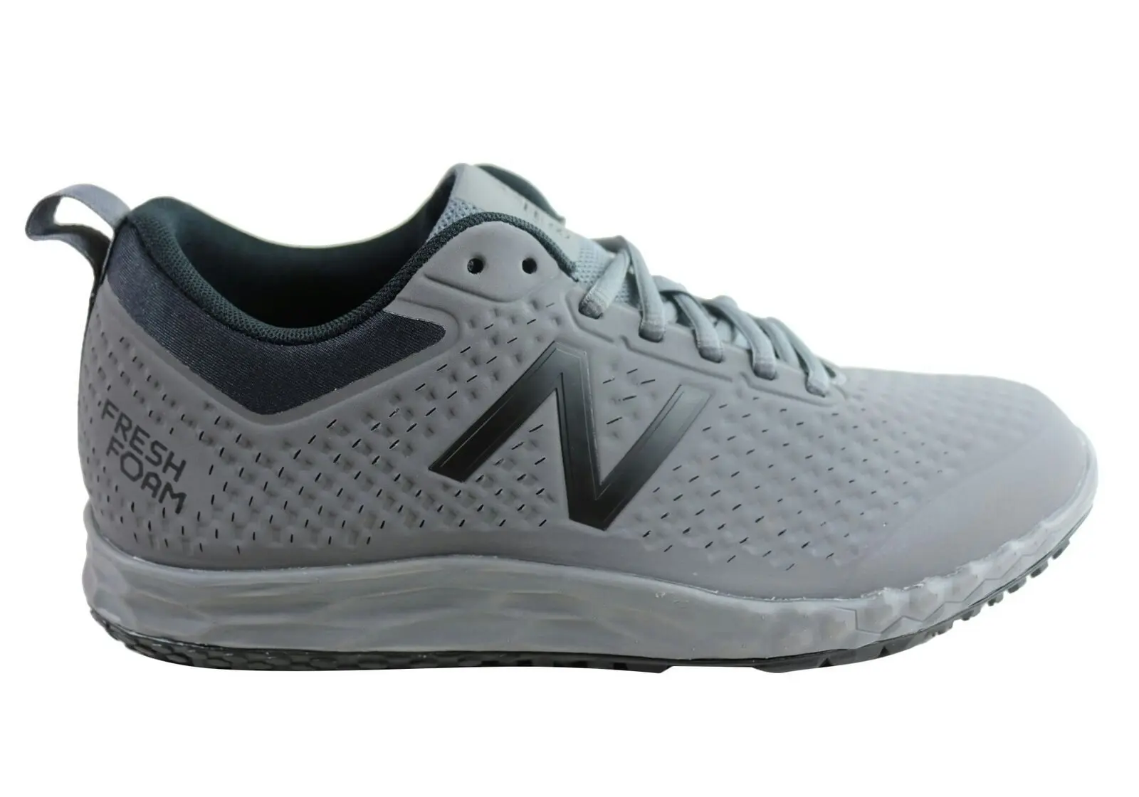 New Balance Mens Slip Resistant 2E Wide Fit Work Shoes - Grey/Black