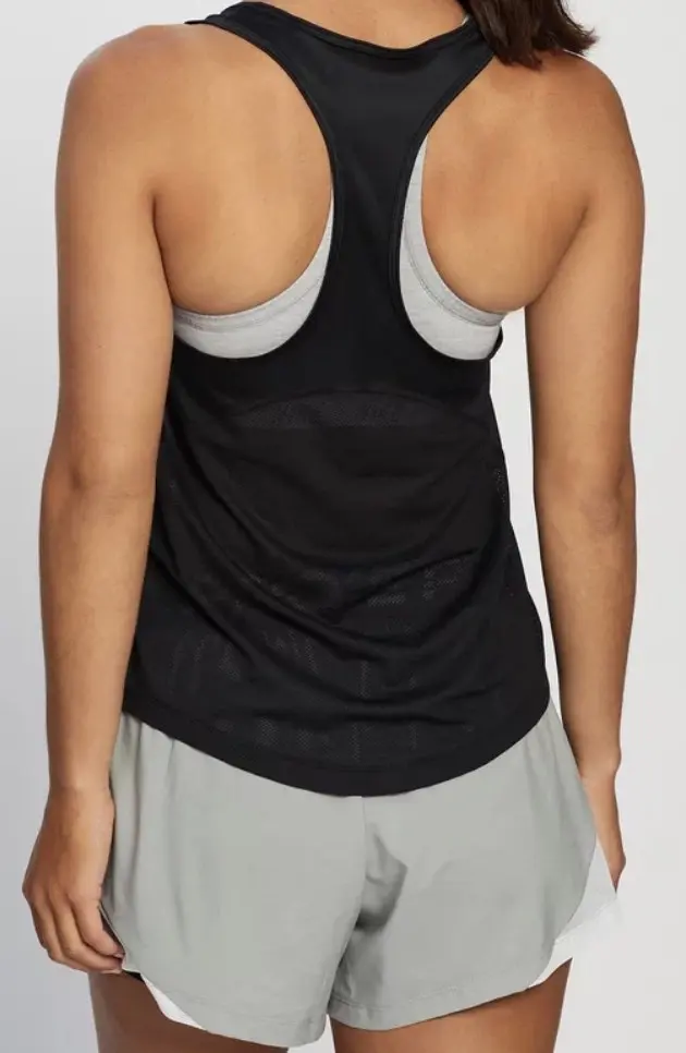 Nike Womens Running Singlet with Dri-Fit Technology - Black