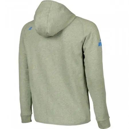 Babolat Boys Core Club Zipped Hoody Hoodie Sport Junior Kids Children - Grey/Blue