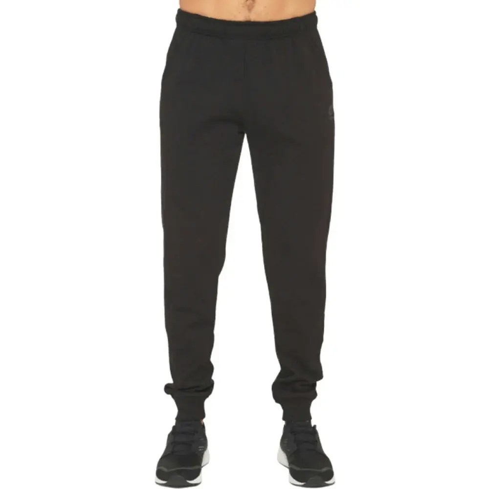 Lotto Smart Mens Slim Fleece Cuff Track Pant Pants Trousers Trackies - Black