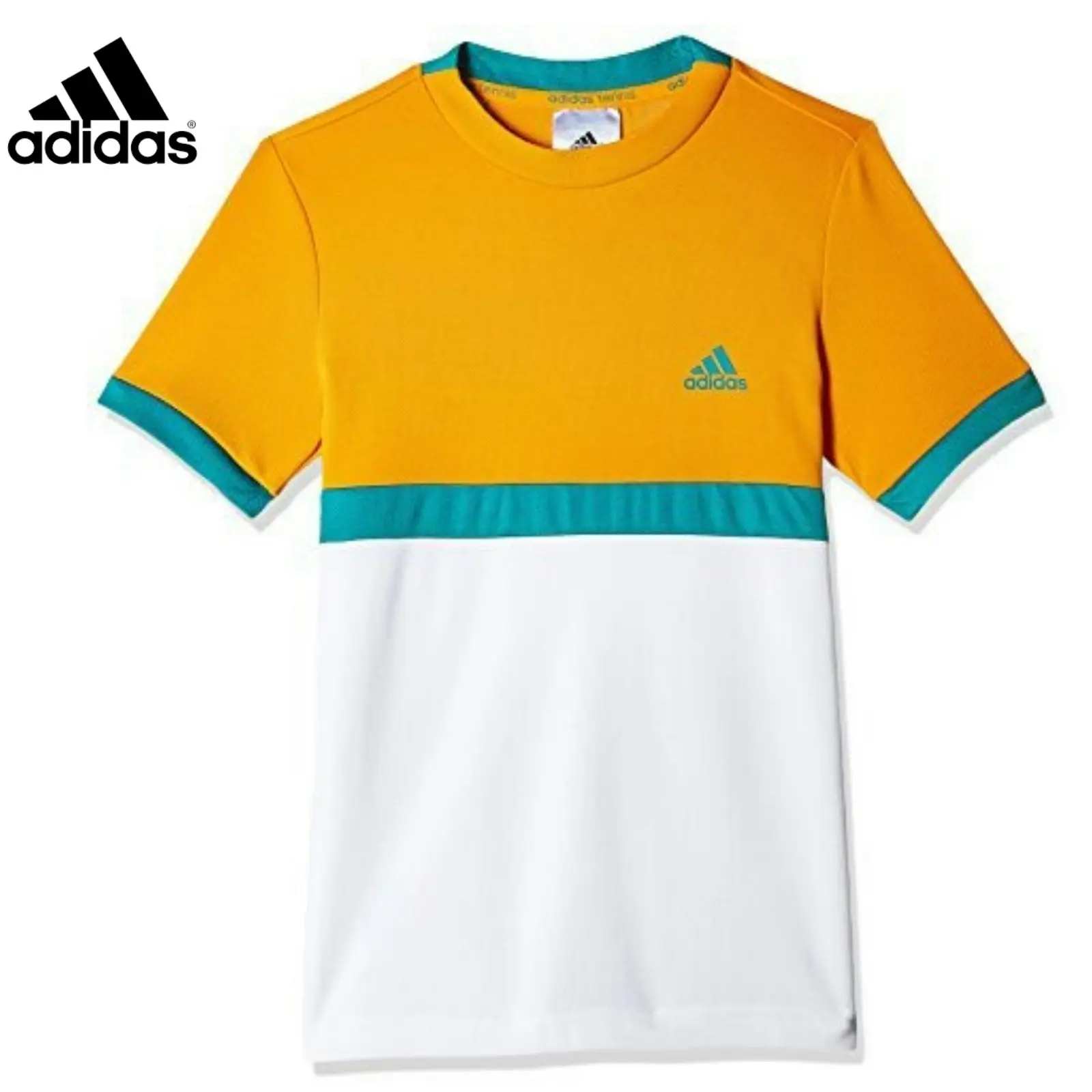 Adidas Boys Tennis Court Tee Tennis Top - White