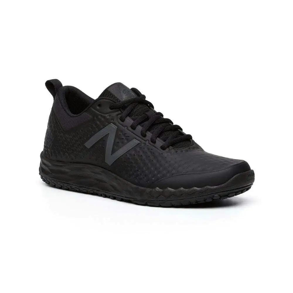 New Balance Womens WID806K1 Low Top Lace Up Work Sneaker - Black