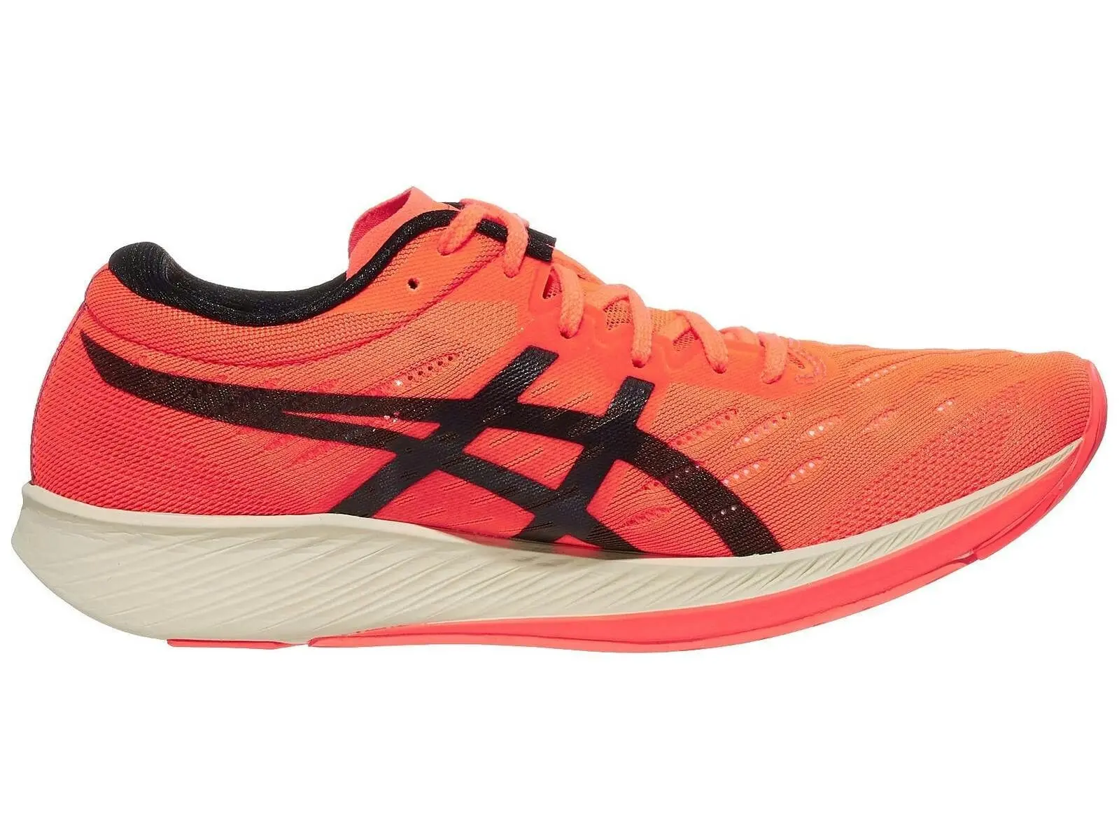 Asics MetaRacer Womens Shoes Future Tokyo Runners Sneakers - Sunrise Red/Black