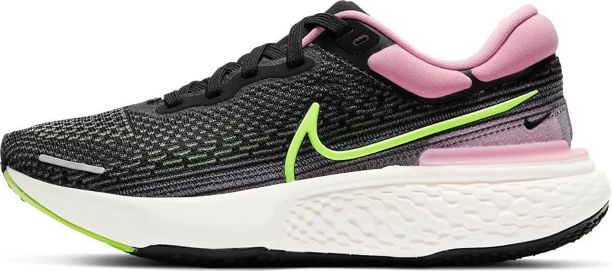 Nike Womens ZoomX Invincible Run Flyknit Running Shoes Runners - Black/Pink