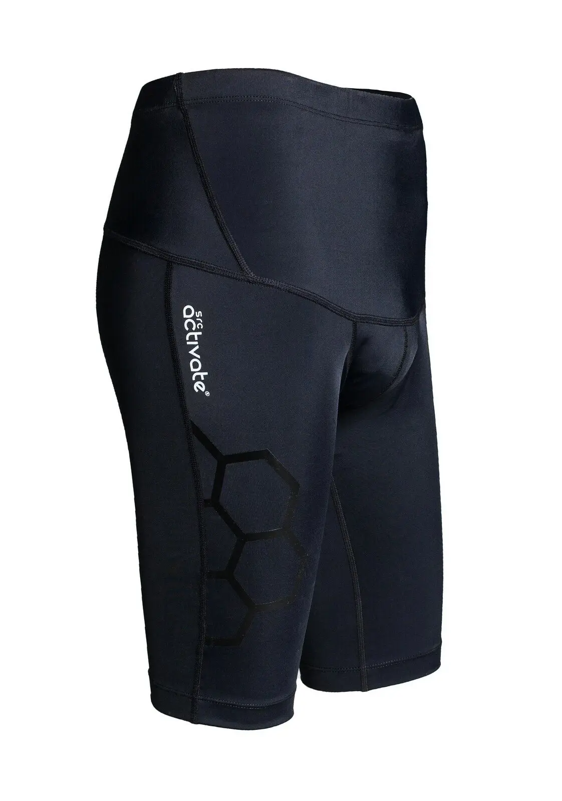 SRC Activate Mens Compression Shorts Bottoms - Black