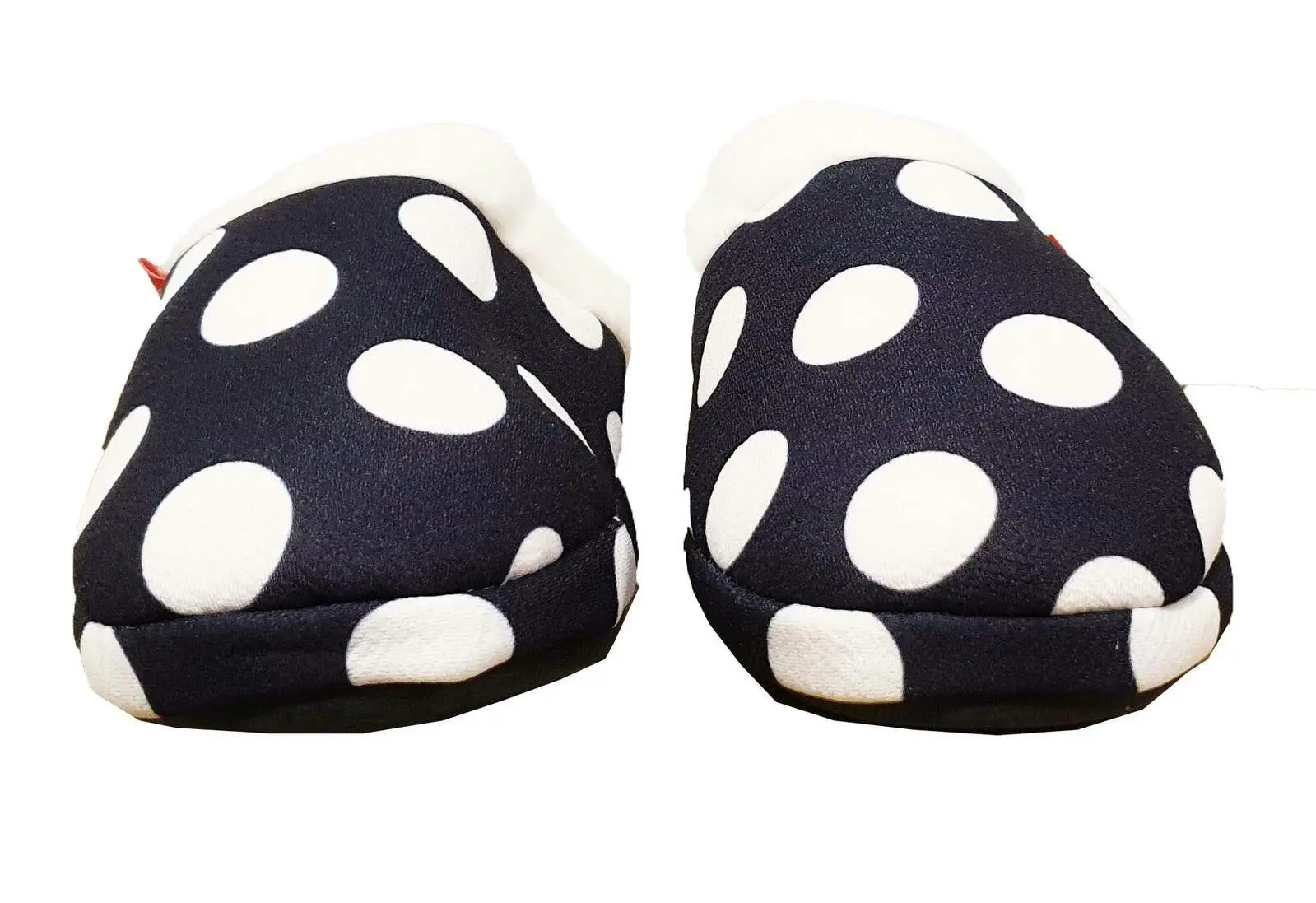 Archline Orthotic Slippers Slip On Arch Scuffs Pain Relief Moccasins - Polka Dots