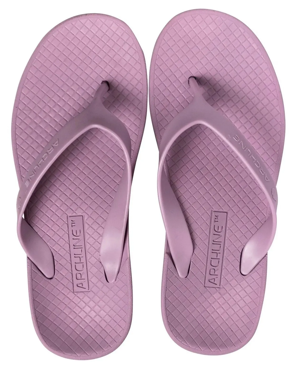 Archline Orthotic Flip Flops Thongs Arch Support Shoes Footwear - Lilac Purple