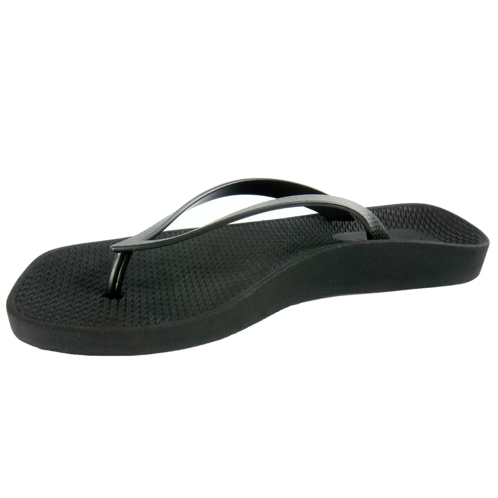 Archline Breeze Arch Support Orthotic Thongs Flip Flops Arch Support - Black