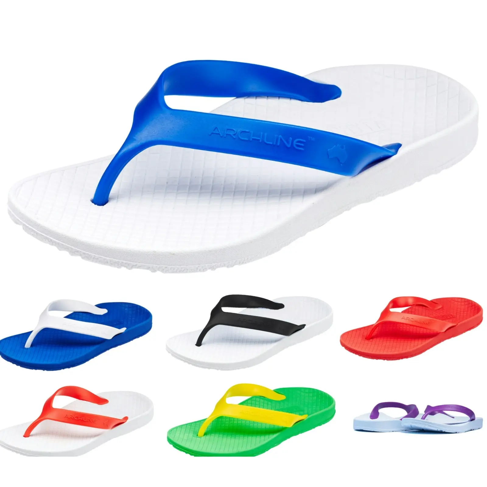 Archline Flip Flops Orthotic Thongs Arch Support Shoes Footwear