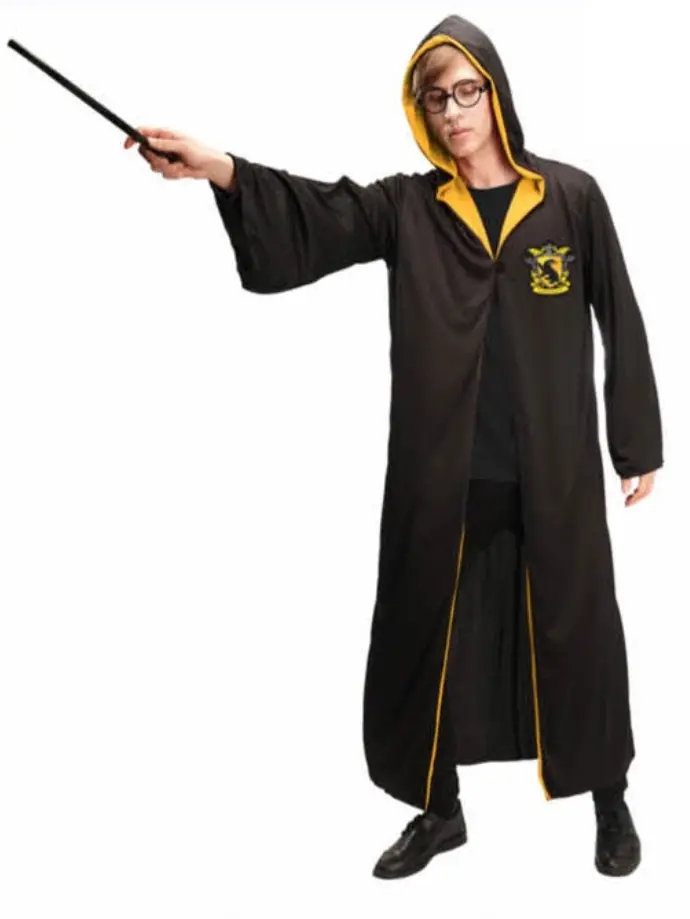 Harry Potter Adult Robe Cloak Gryffindor Slytherin Costume Cape Halloween