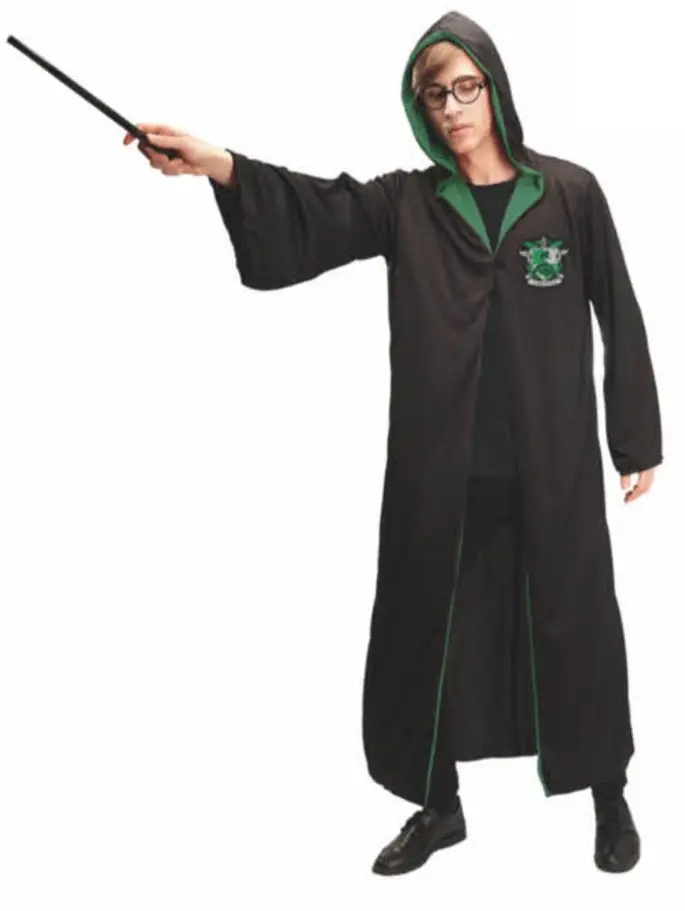 Harry Potter Adult Robe Cloak Gryffindor Slytherin Costume Cape Halloween