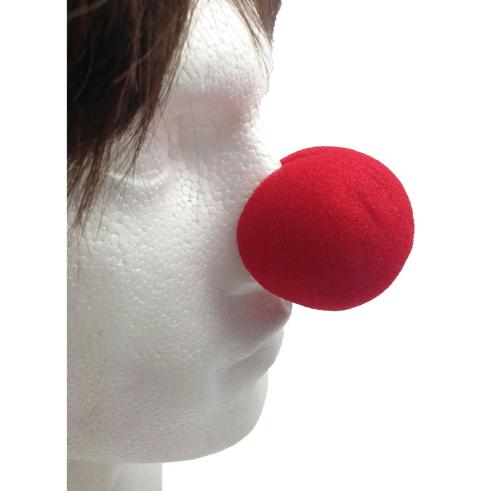 10x Soft CLOWN NOSE Noses Costume Dress Up Halloween Spongy Sponge Circus BULK