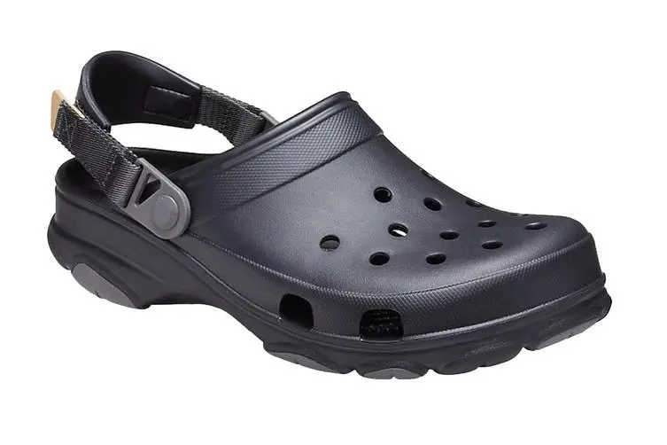 Crocs Mens Classic All Terrain Clog Breathable Slipper - Black