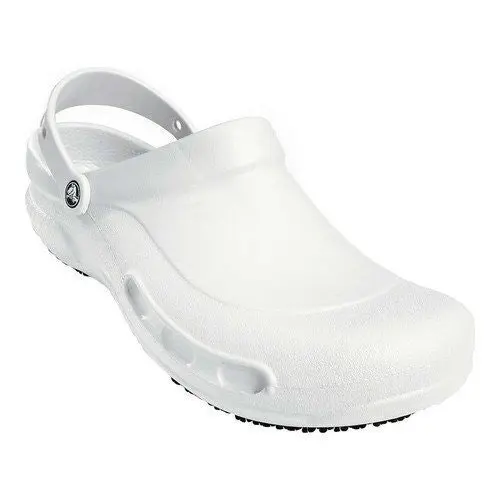 Crocs Bistro Clogs Mens Womens Slip-on Shoes Slippers Sandals (Unisex) - White