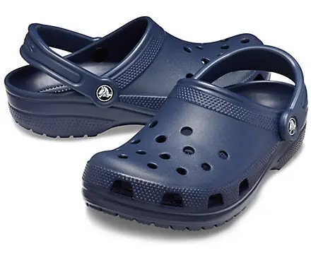 Crocs Classic Clogs Roomy Fit Sandal Clog Sandals Slides Waterproof - Navy