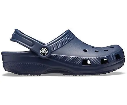 Crocs Classic Clogs Roomy Fit Sandal Clog Sandals Slides Waterproof - Navy