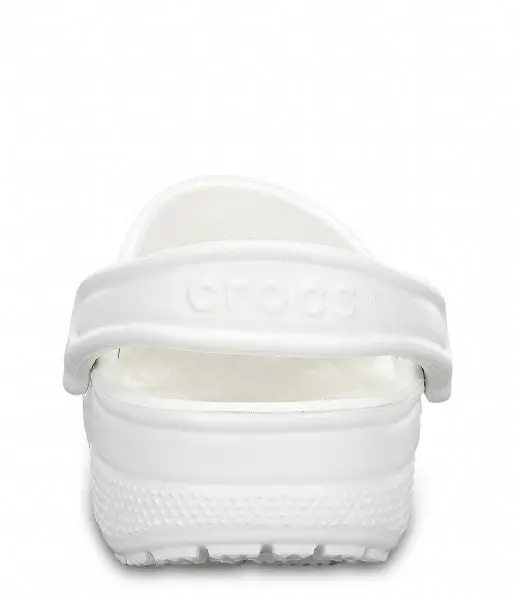 Crocs Classic Clogs Roomy Fit Sandal Clog Sandals Slides Waterproof - White