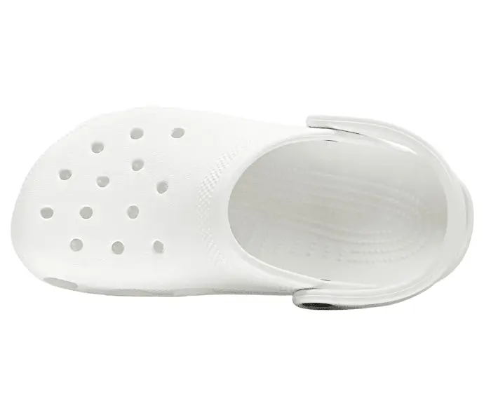 Crocs Classic Clogs Roomy Fit Sandal Clog Sandals Slides Waterproof - White