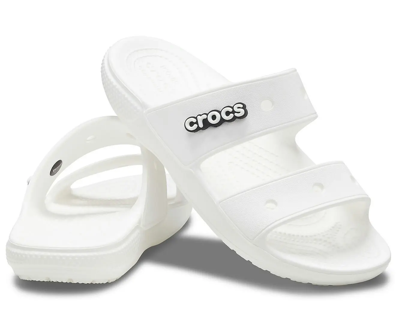 Crocs Classic Sandals Slippers Summer Slides Flip Flops Thongs - White