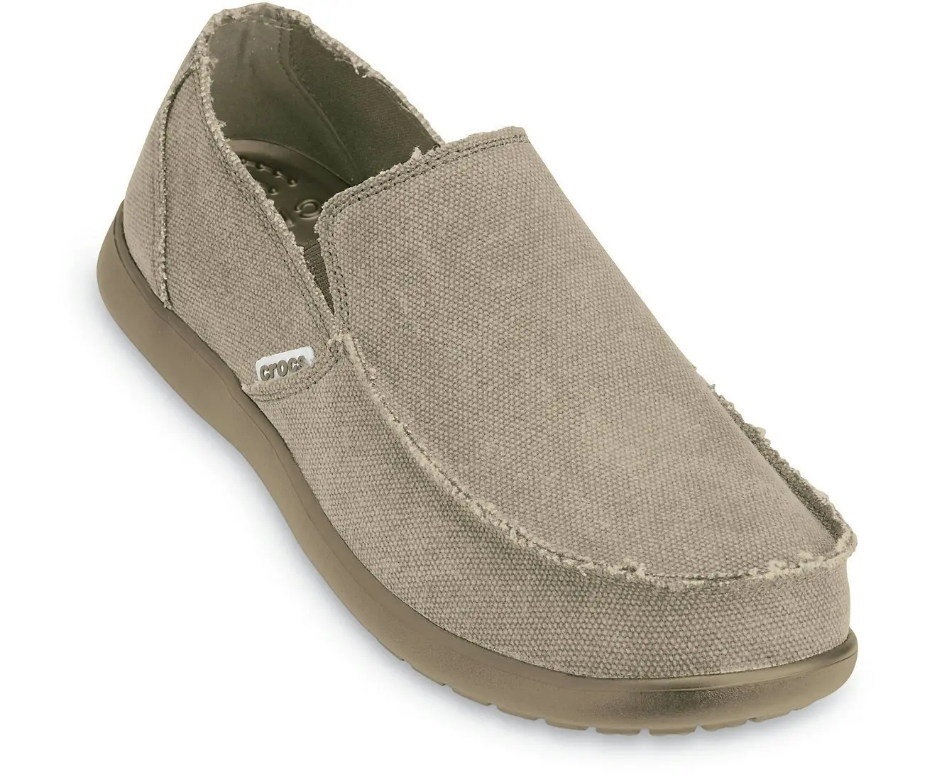 Crocs Mens Santa Cruz Slip-On Shoes Loafers - Khaki