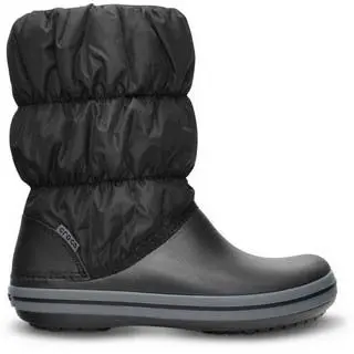 Crocs Womens Ladies Winter Warm Puff Boot Puffer - Black/Charcoal