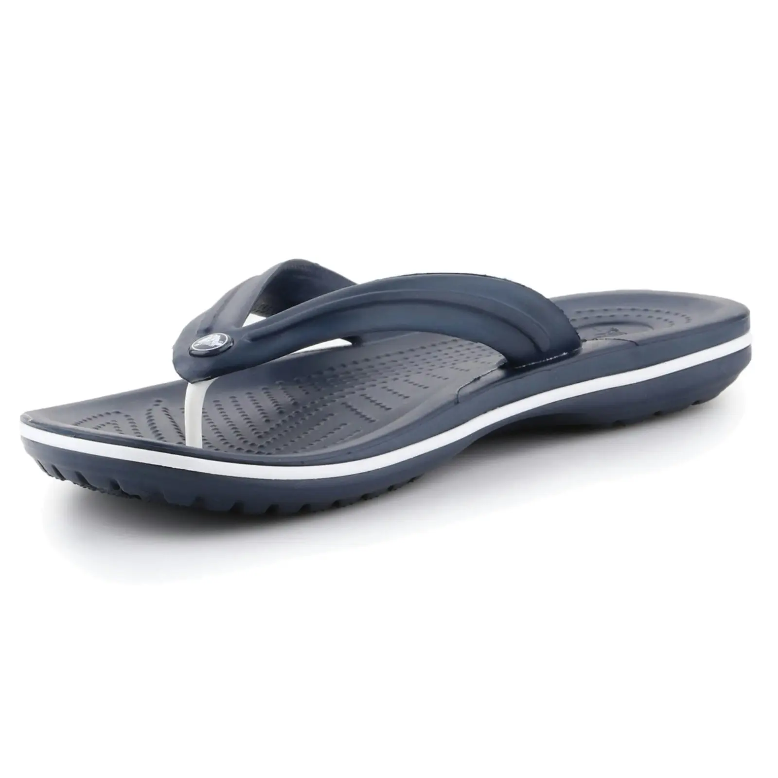 Crocs Crocband Croslite Flip Flops Thongs Relaxed Fit Summer - Navy