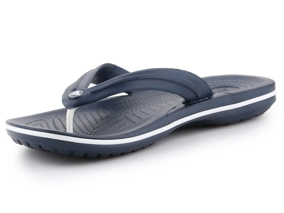 Crocs Crocband Croslite Flip Flops Thongs Relaxed Fit Summer - Navy