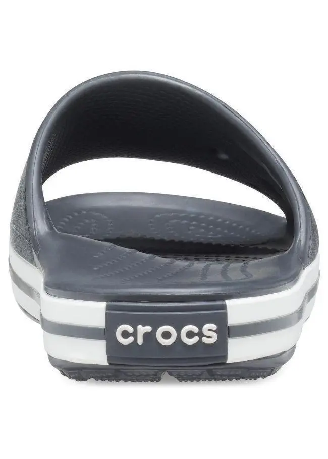 Crocs Crocband III Cardio Wave Slide Thongs Flip Flops Relaxed Fit - Graphite/Black