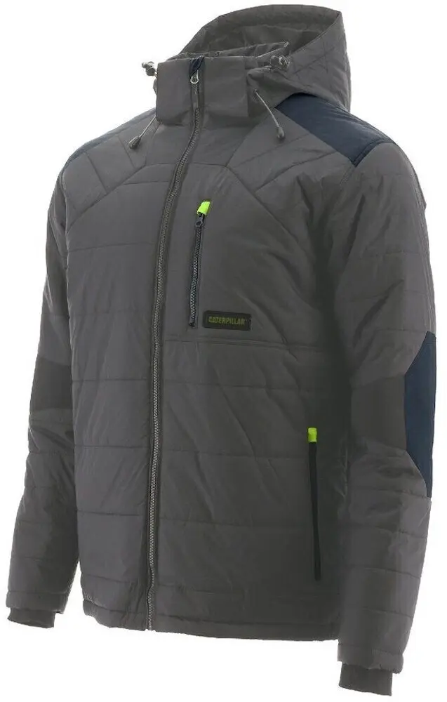 Caterpillar Mens Triton Boreas Quilted Insulated Puffer Jacket - Dark Shadow