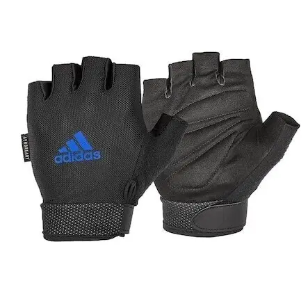 Adidas Adjustable Essential Gloves Weight Lifting Gym Workout Training