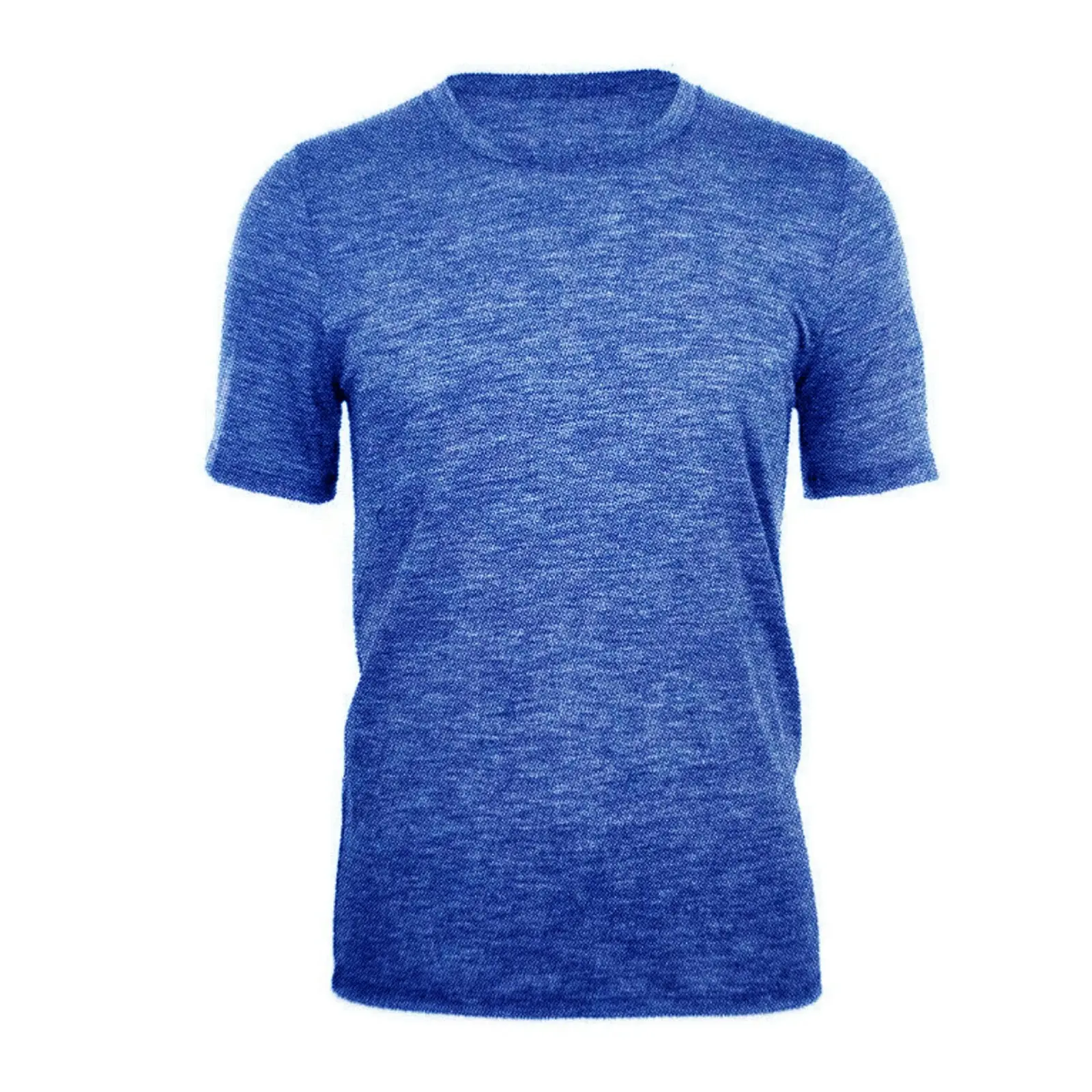 Merino Skins Mens Classic Crew Neck Tee Wool Thermal T-Shirt Short Sleeve - Navy