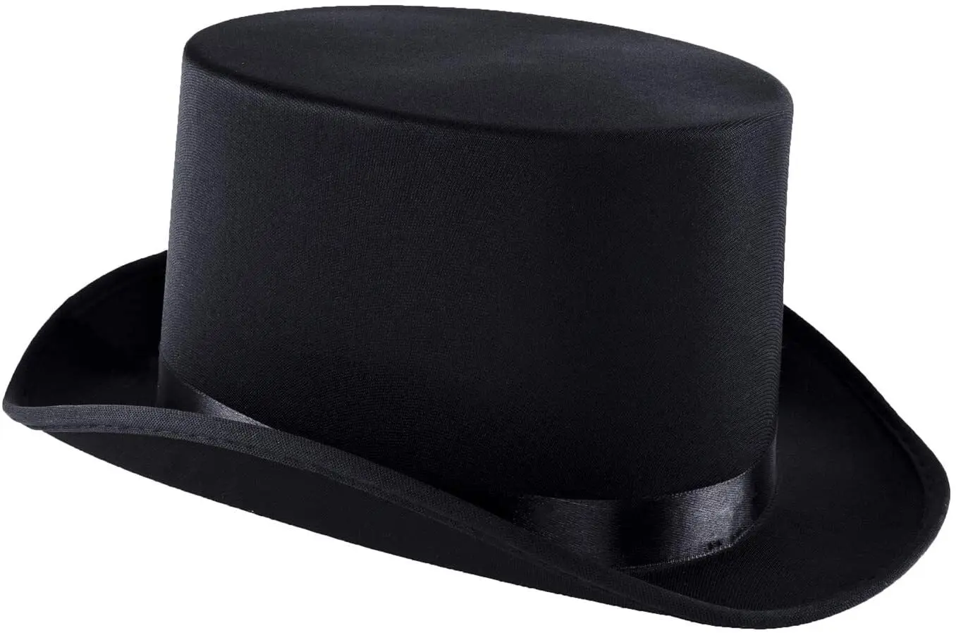 6x SATIN TOP HAT Costume Party Cap Fancy Dress Trilby Fedora One Size BULK