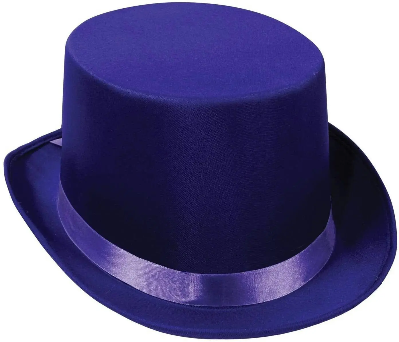 6x SATIN TOP HAT Costume Party Cap Fancy Dress Trilby Fedora One Size BULK