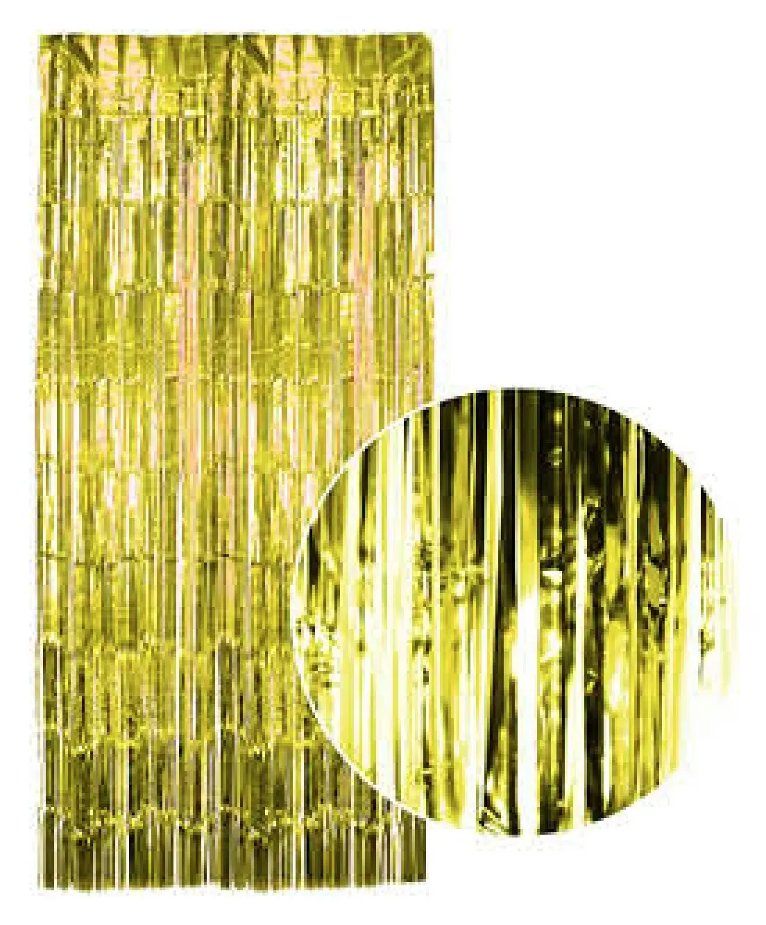 Tinsel Curtain Foil Metallic Fringe Backdrop Party Door Decorations (200cm x 100cm)