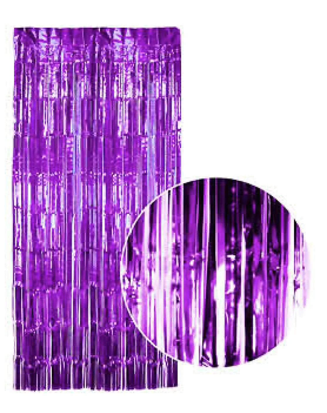 Tinsel Curtain Foil Metallic Fringe Backdrop Party Door Decorations (200cm x 100cm)