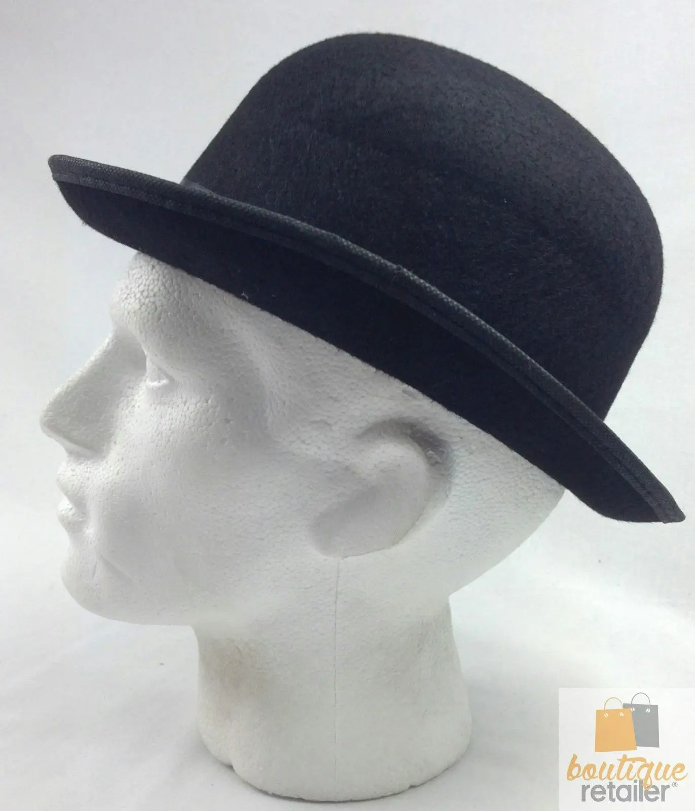 BOWLER HAT Party Costume Derby Fancy Dress Dance Halloween Vintage Cap