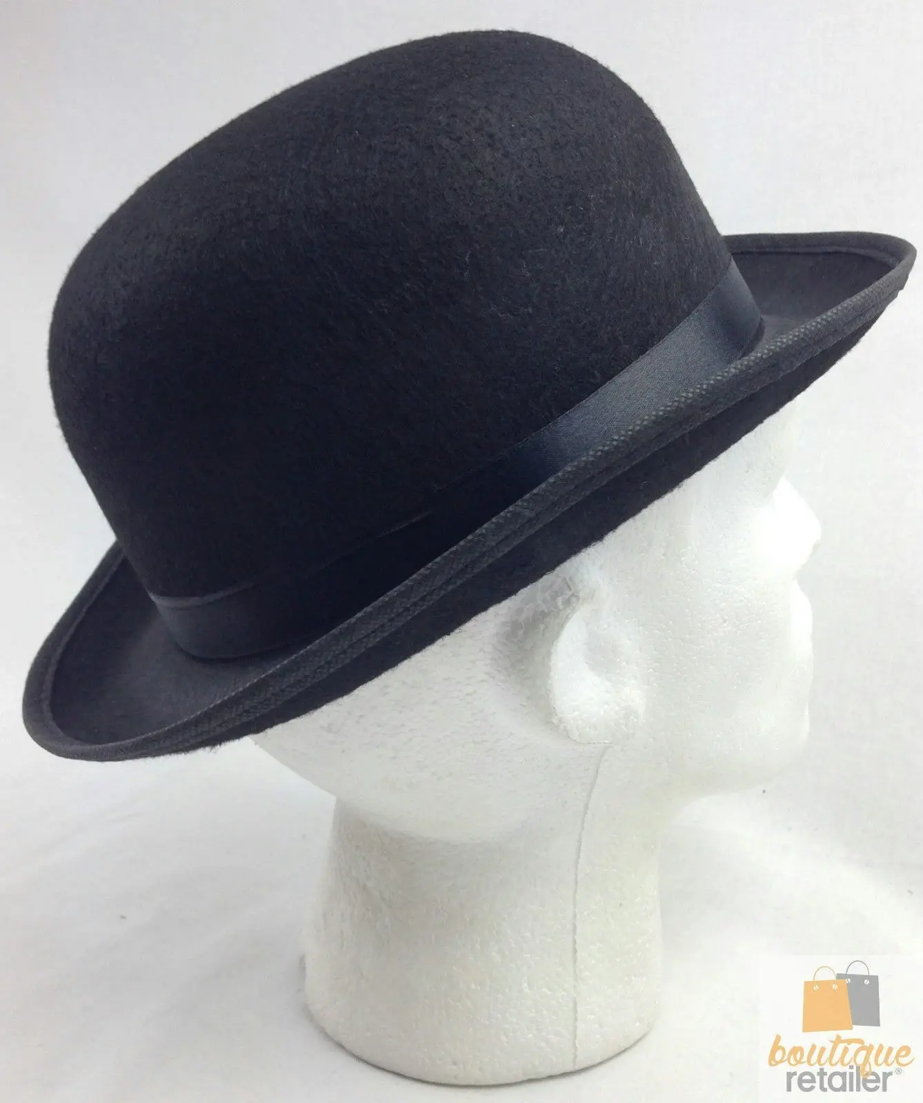 BOWLER HAT Party Costume Derby Fancy Dress Dance Halloween Vintage Cap