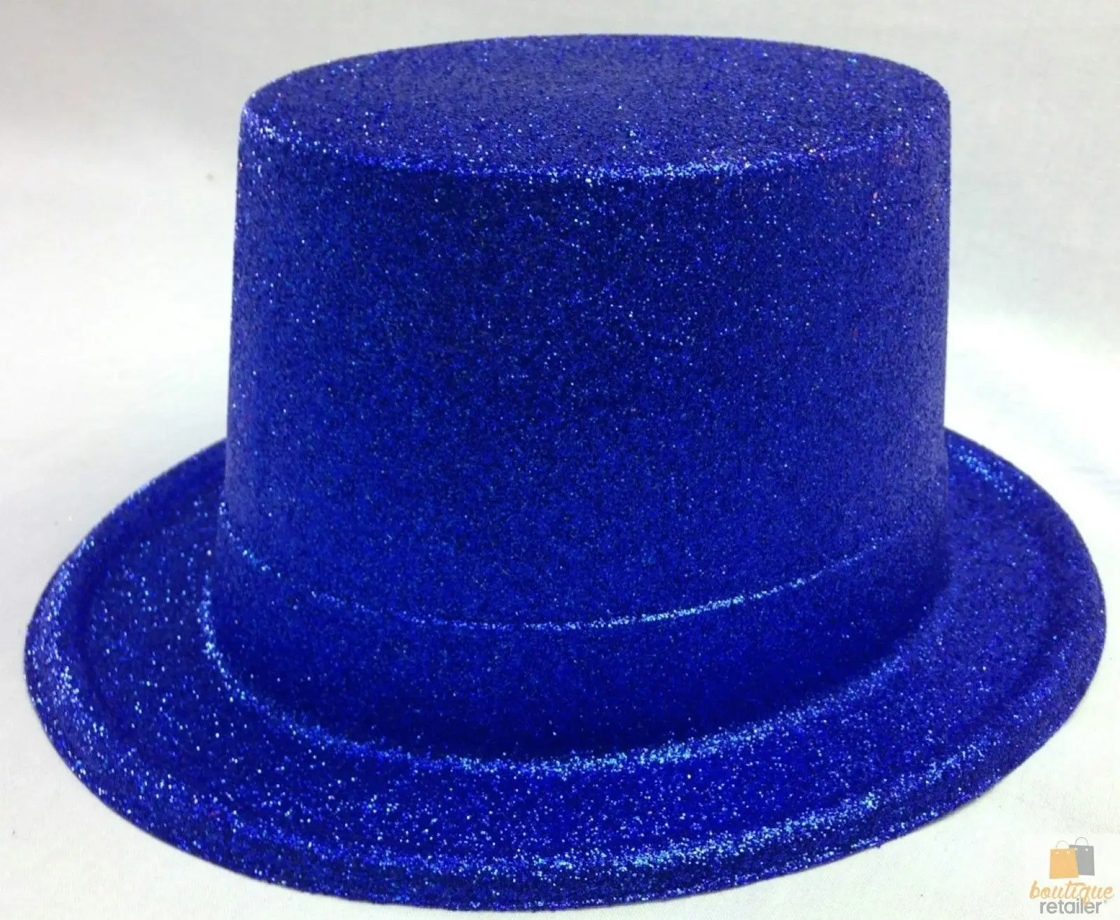 12x GLITTER TOP HAT Fancy Party Plastic Costume Tall Cap Fun Dress Up BULK