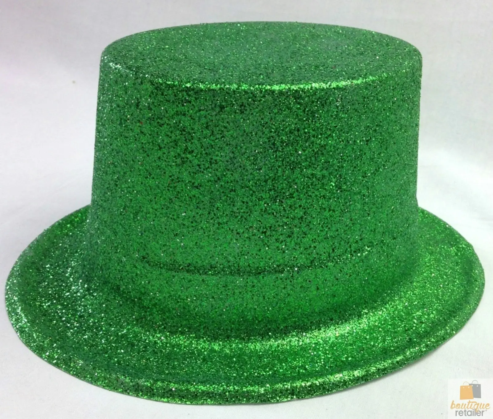 12x GLITTER TOP HAT Fancy Party Plastic Costume Tall Cap Fun Dress Up BULK