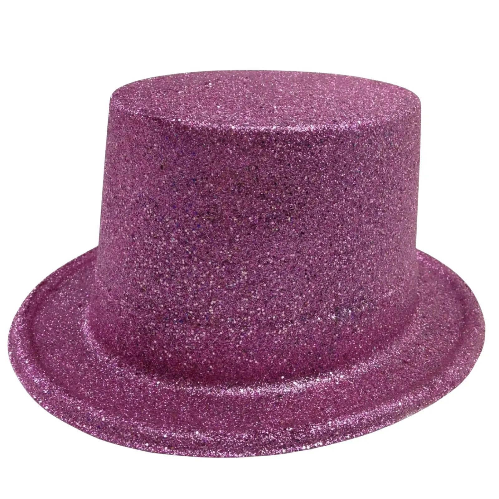 12x GLITTER TOP HAT Fancy Party Plastic Costume Tall Cap Fun Dress Up BULK