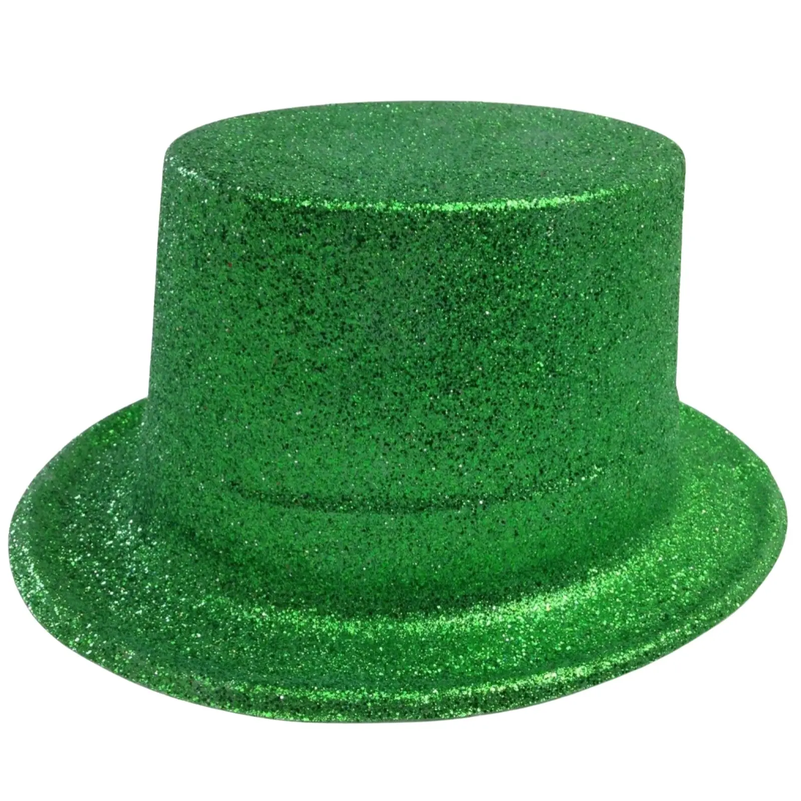 12x GLITTER TOP HAT Fancy Party Plastic Costume Tall Cap Fun Dress Up BULK